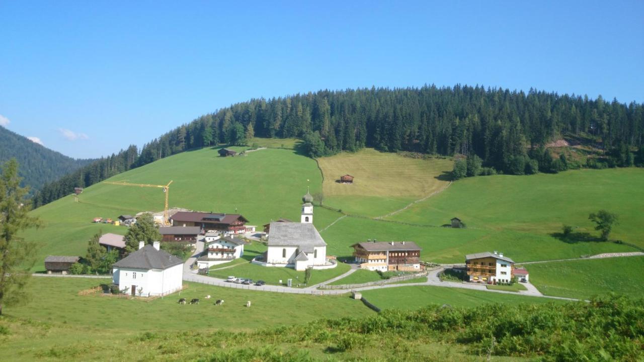 Berggasthof Schatzbergalm Thierbach Esterno foto